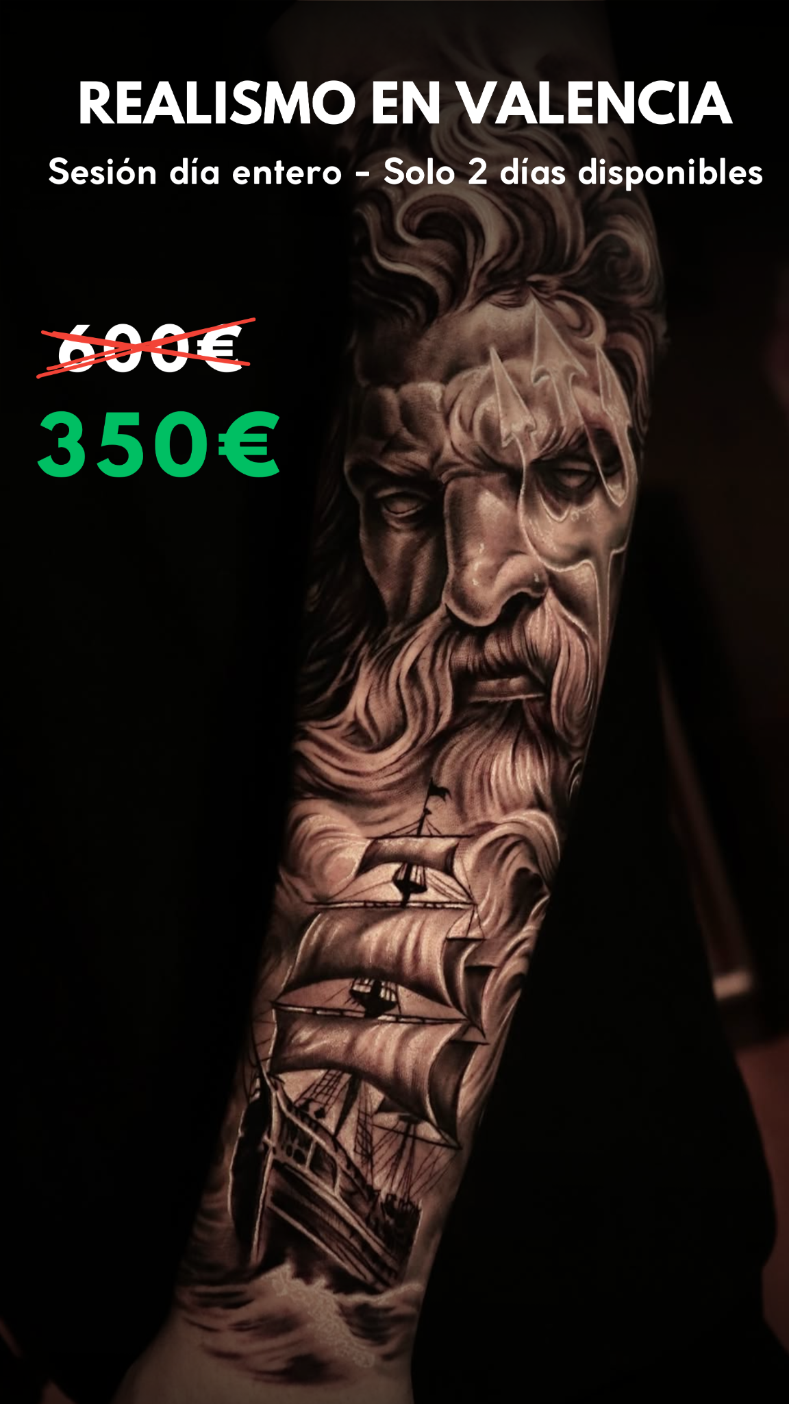Allblacktattoo Facebook ad: Especialistas en Realismo en Valencia