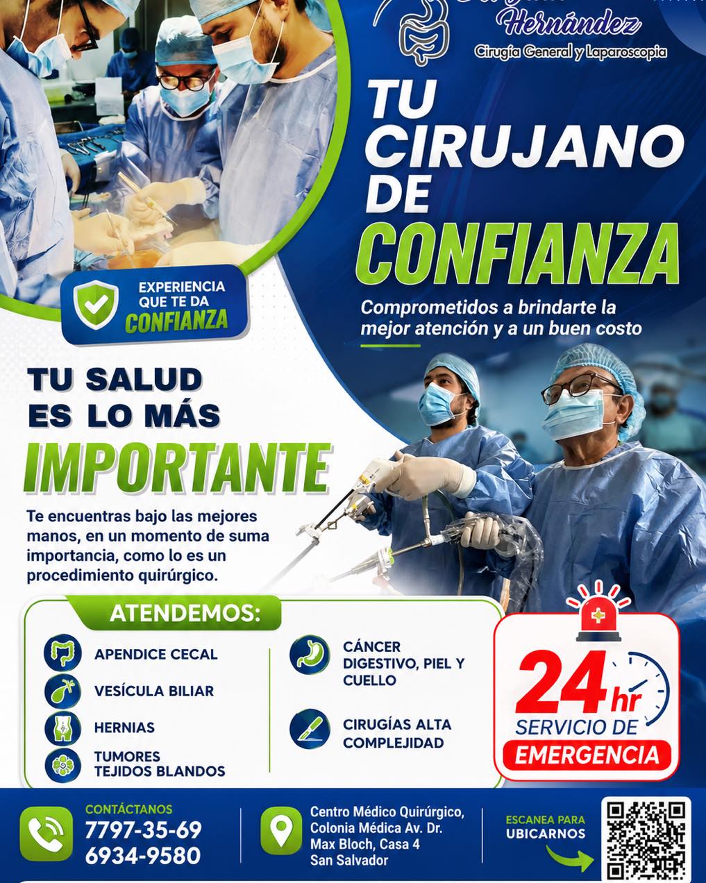 Centro Médico-Quirúrgico/Dr. Cruz / Dr. Hernández Facebook ad: TU CIRUJANO DE CONFIANZA