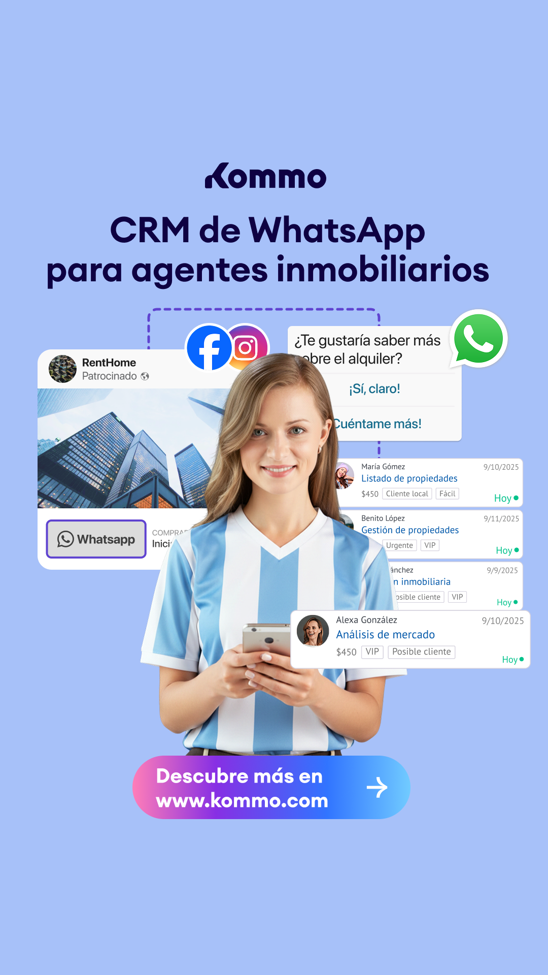 Kommo Español Facebook ad