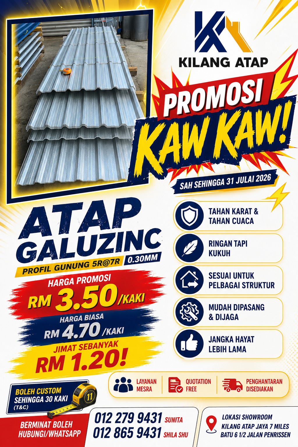 Kilang Atap Jaya 7 Miles - Sunita Facebook ad