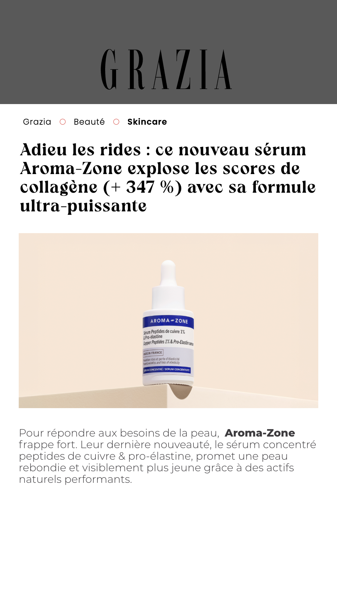 Aroma-Zone Facebook ad