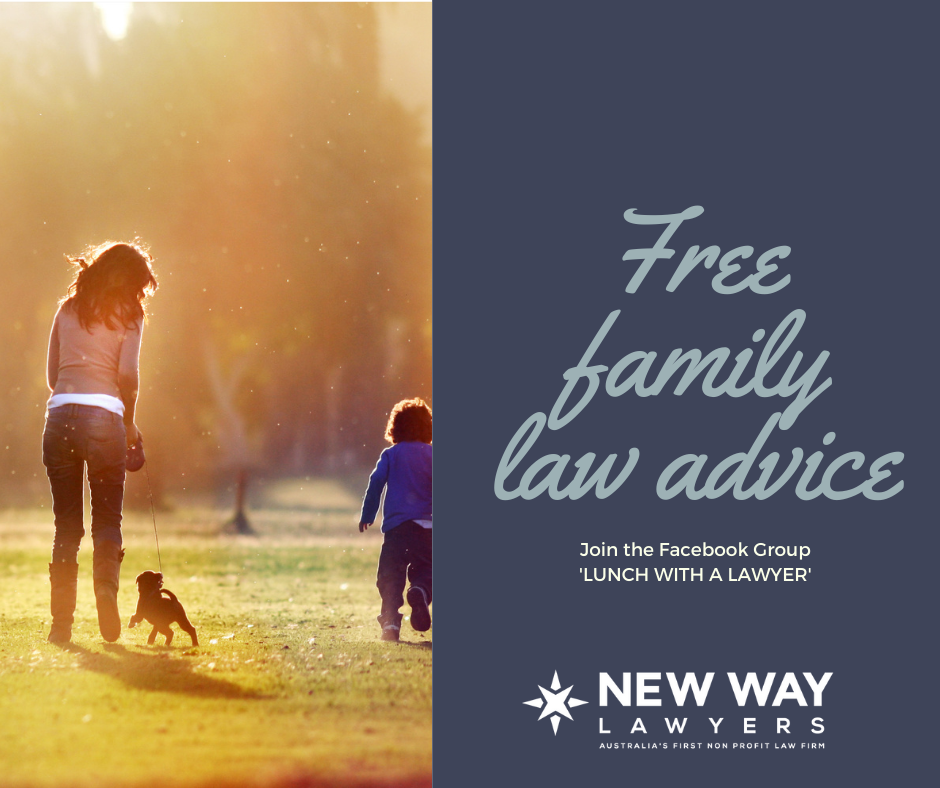 New Way Lawyers Facebook ad: Join 'Lunch with a Lawyer' Facebook group and…