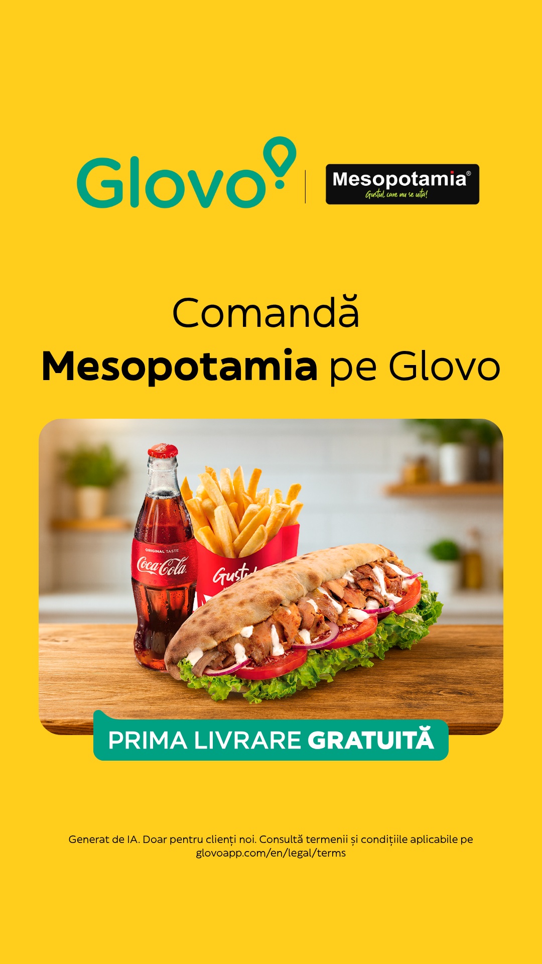 Glovo Facebook ad