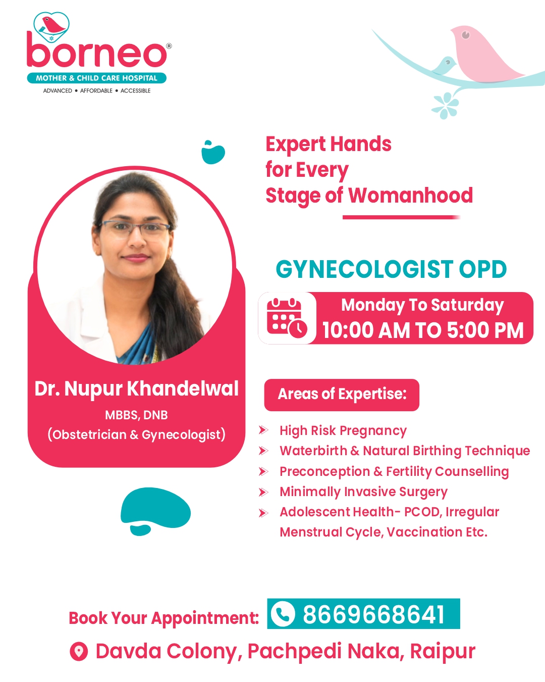 Borneo Mother & Child Care Hospital Raipur Facebook ad