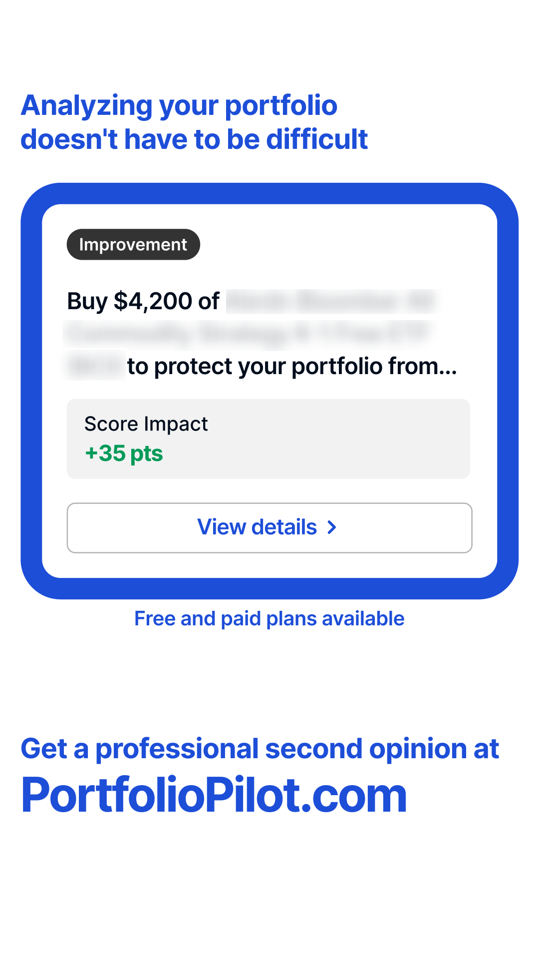 PortfolioPilot Facebook ad from Jun 18, 2026