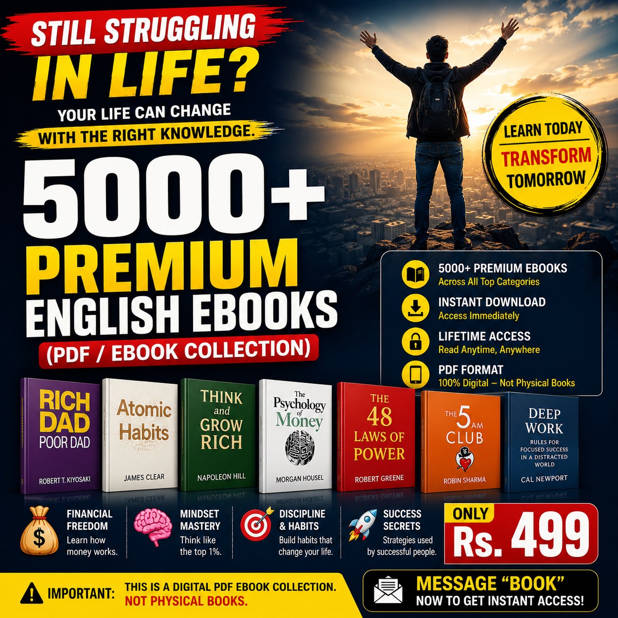 Ebooks Nepal Facebook ad: WARNING: If you keep scrolling, your life might…