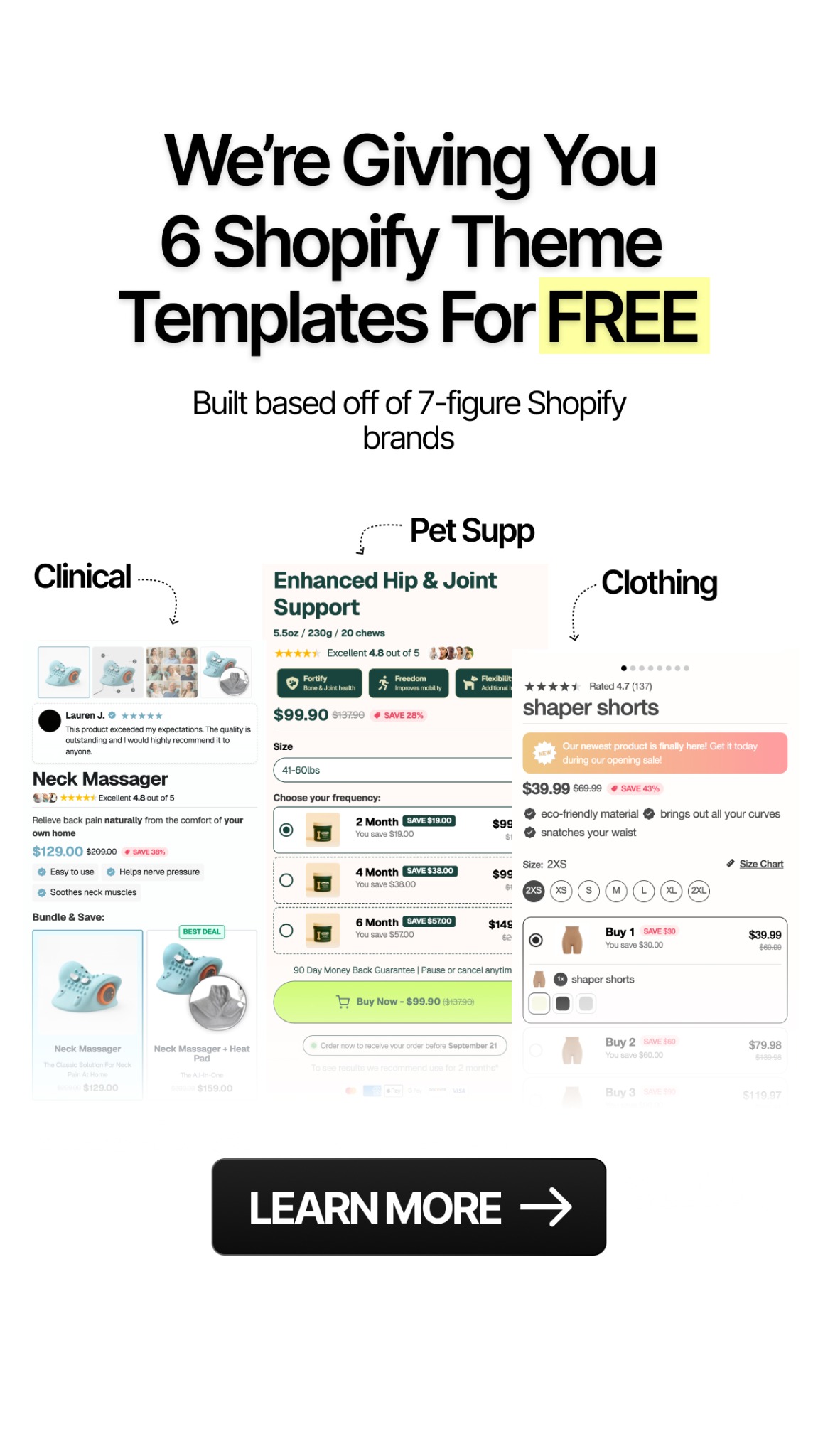 Ecom Elixir Facebook ad: Attention Shopify Store Owners
