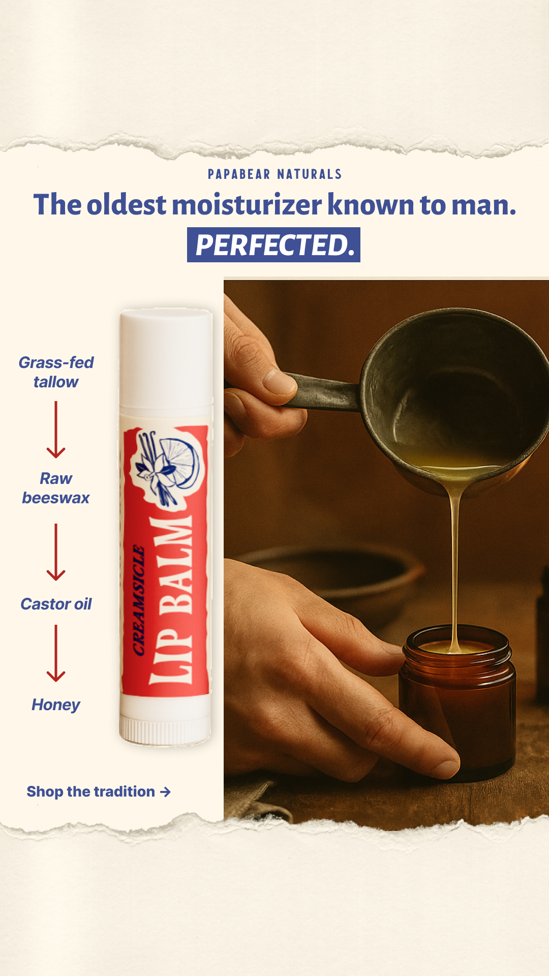 Papabear Naturals Facebook ad