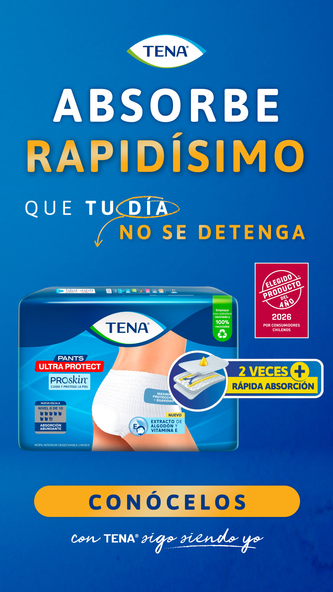 TENA Chile Facebook ad from Apr 14, 2026
