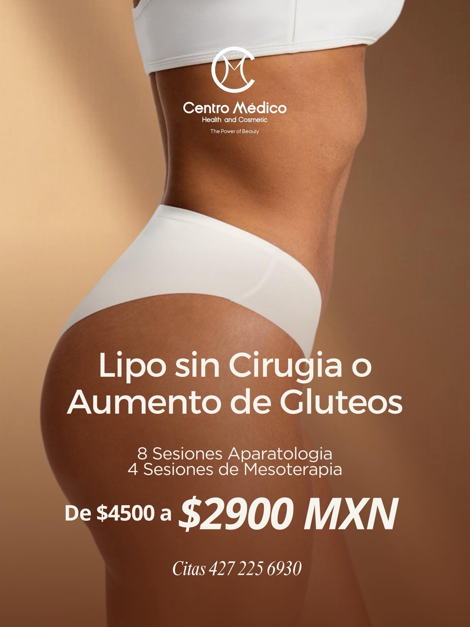 Centro Médico Health and Cosmetic Aculco Facebook ad: Lipo sin Cirugía o Aumento de Glúteos $2900…
