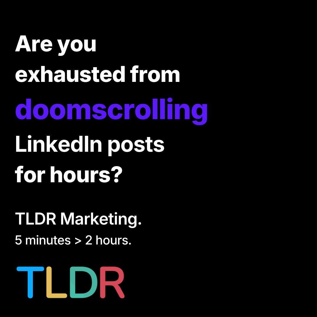 TLDR Newsletter Facebook ad