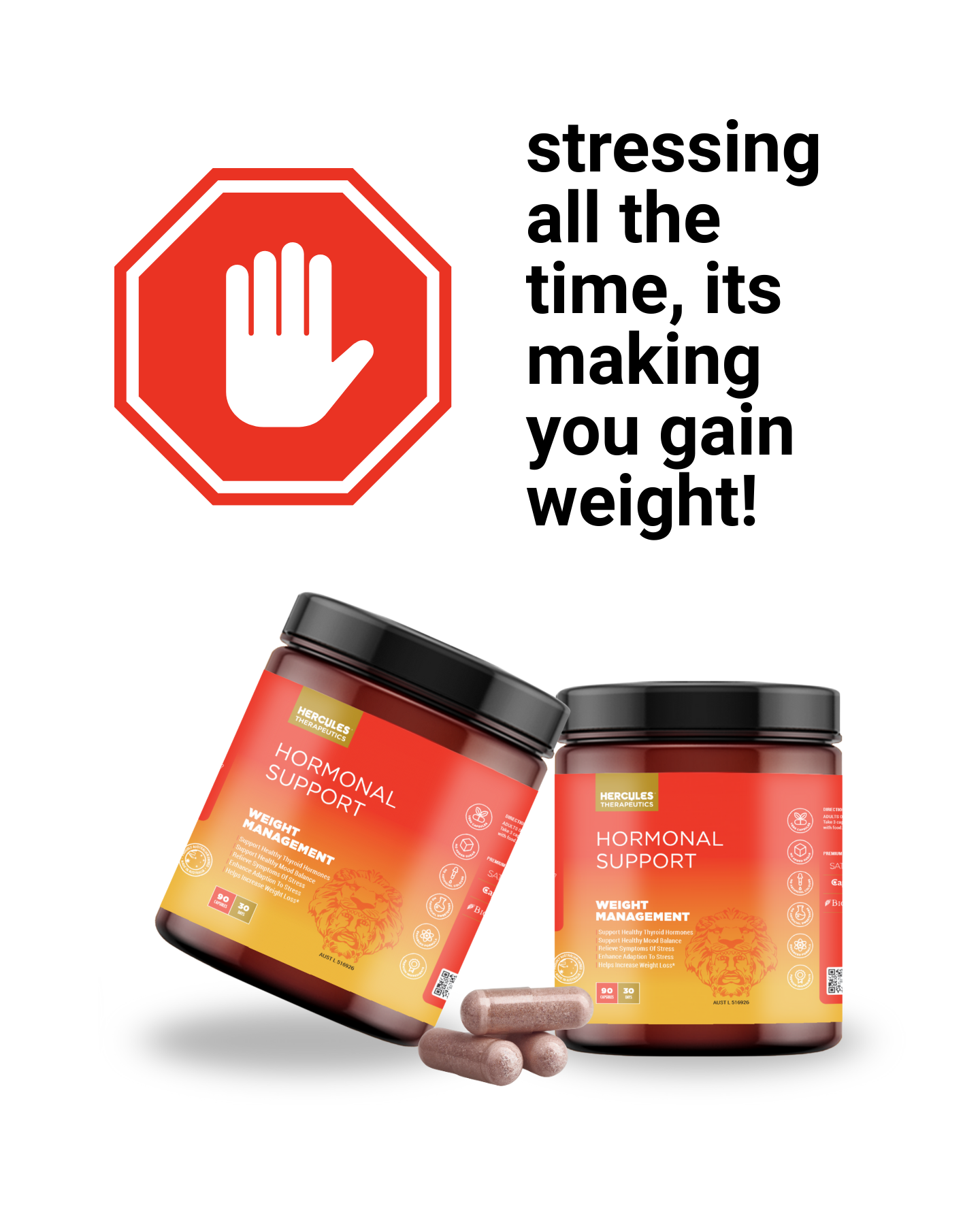 Hercules Supplements Aust Facebook ad