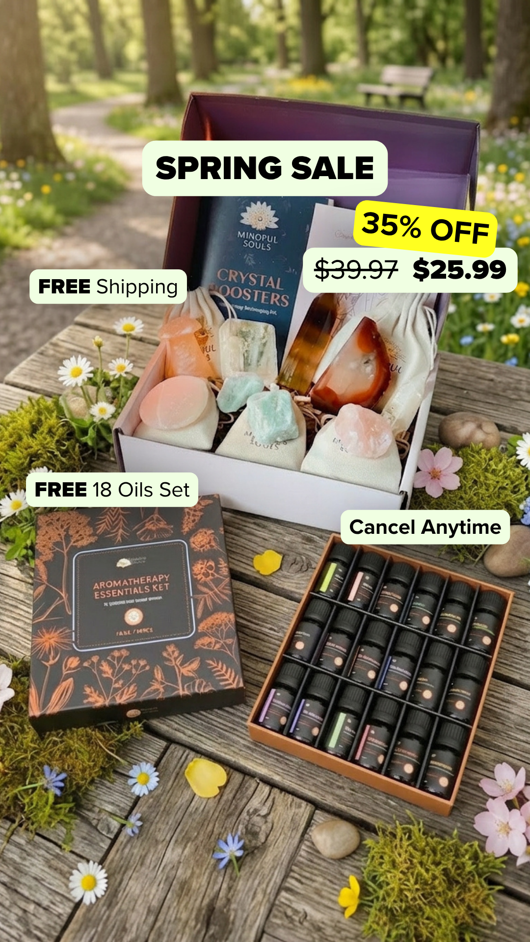 Crystal Healing Stones Facebook ad