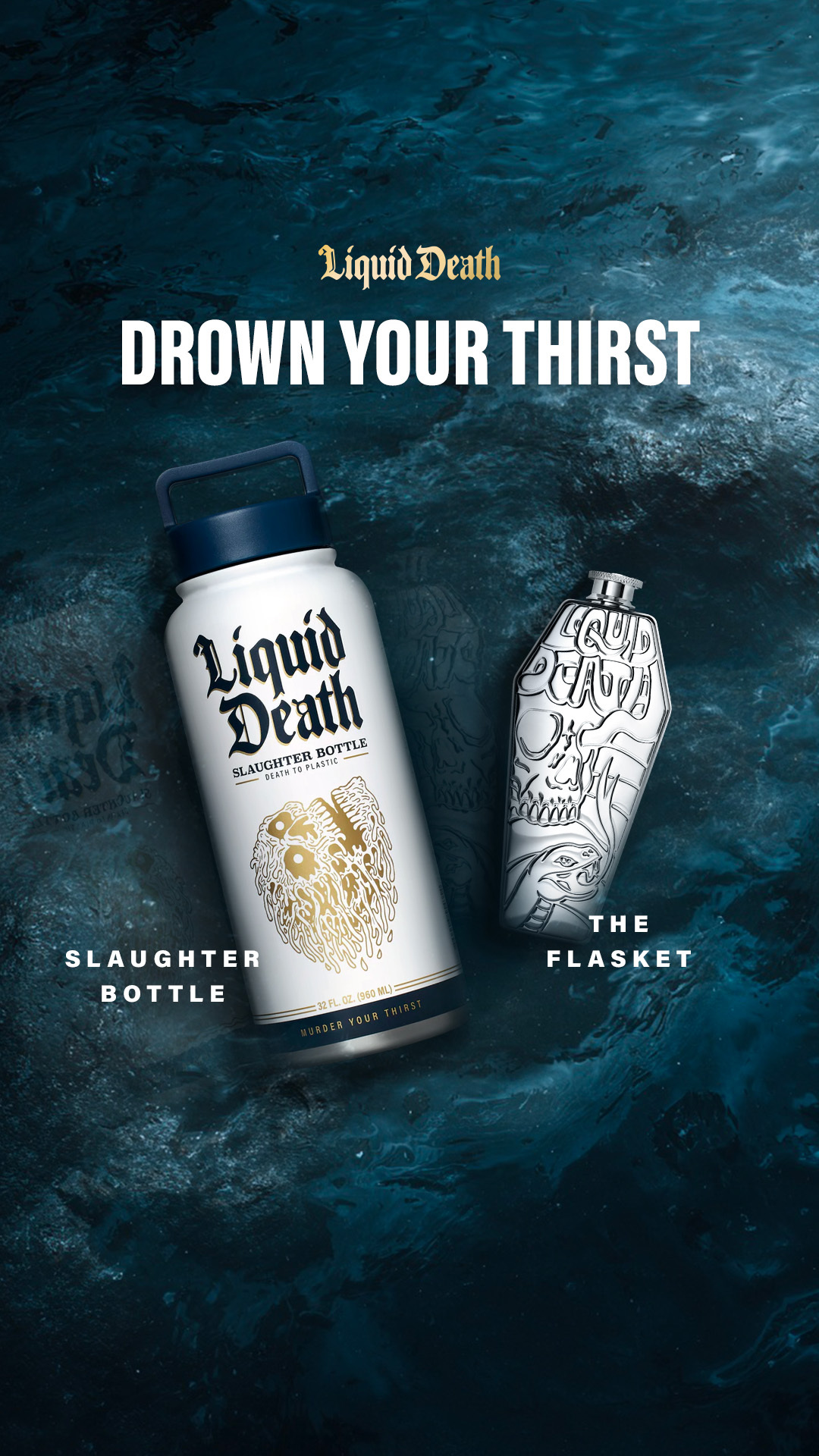 Liquid Death Facebook ad
