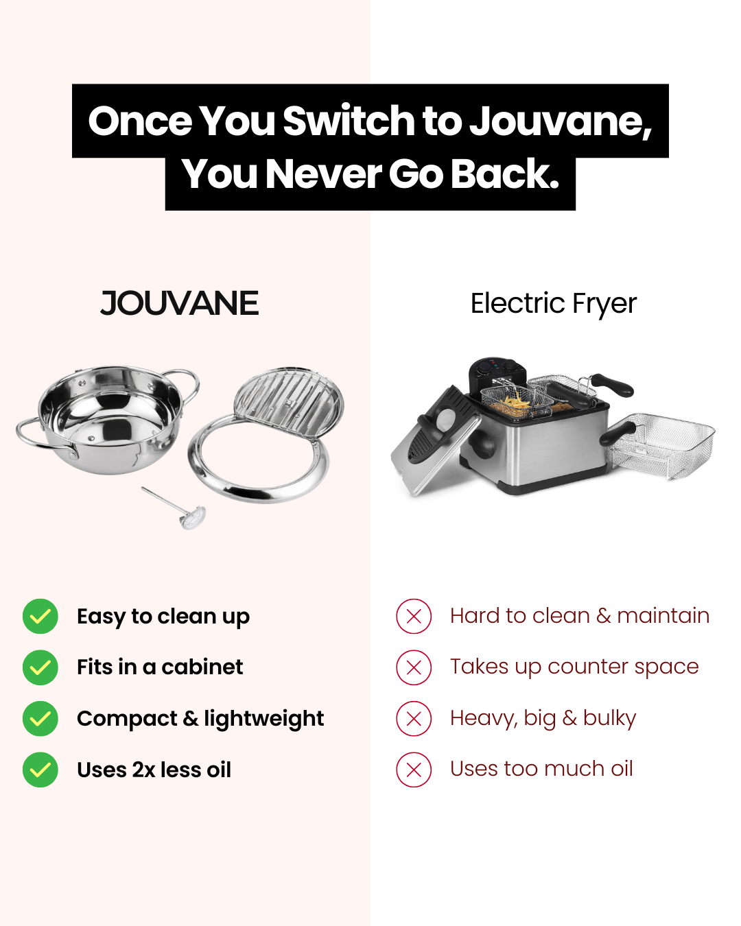 Jouvane Facebook ad: Ditch the Bulky Fryer