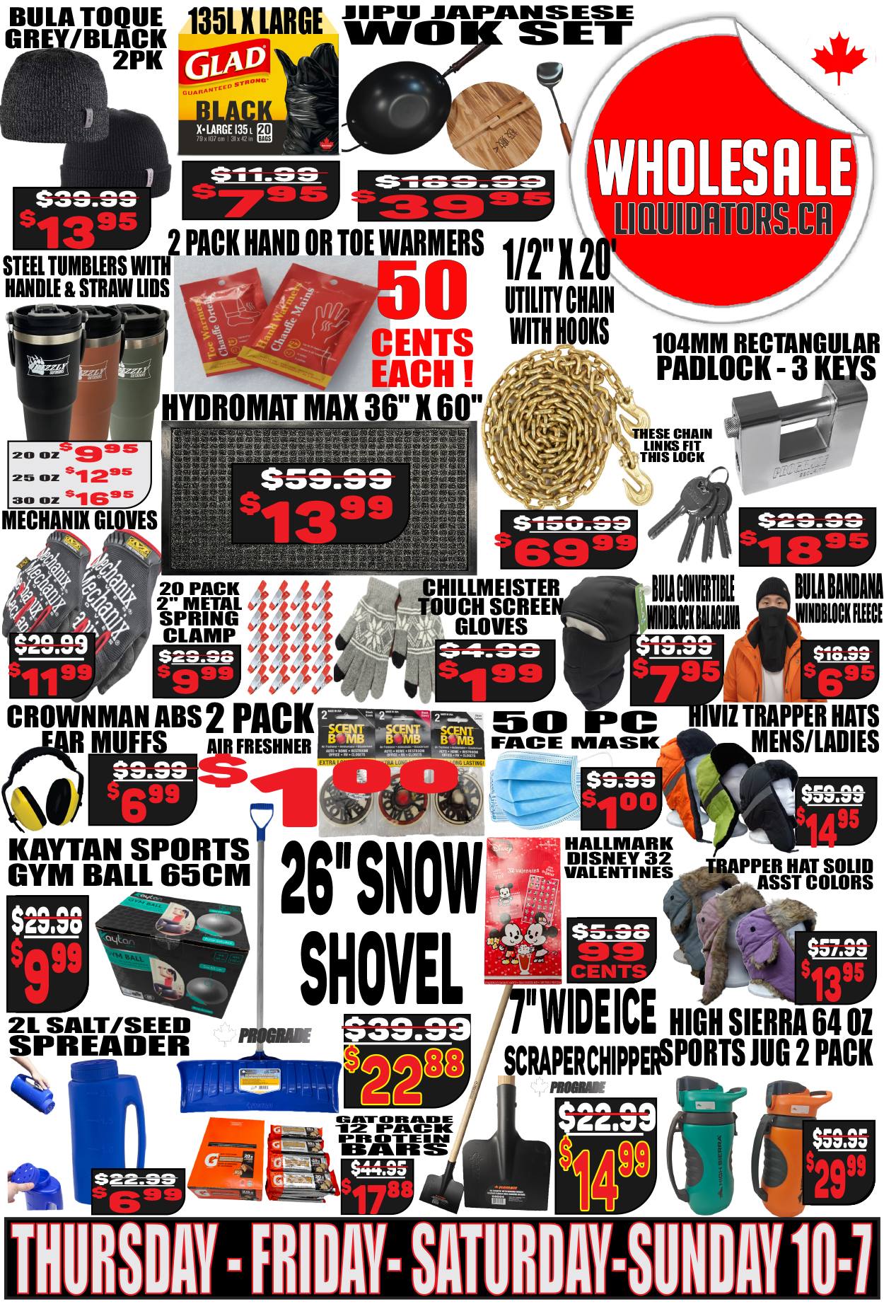 Wholesale Liquidators Facebook ad: Save Up to 80% off retail this February