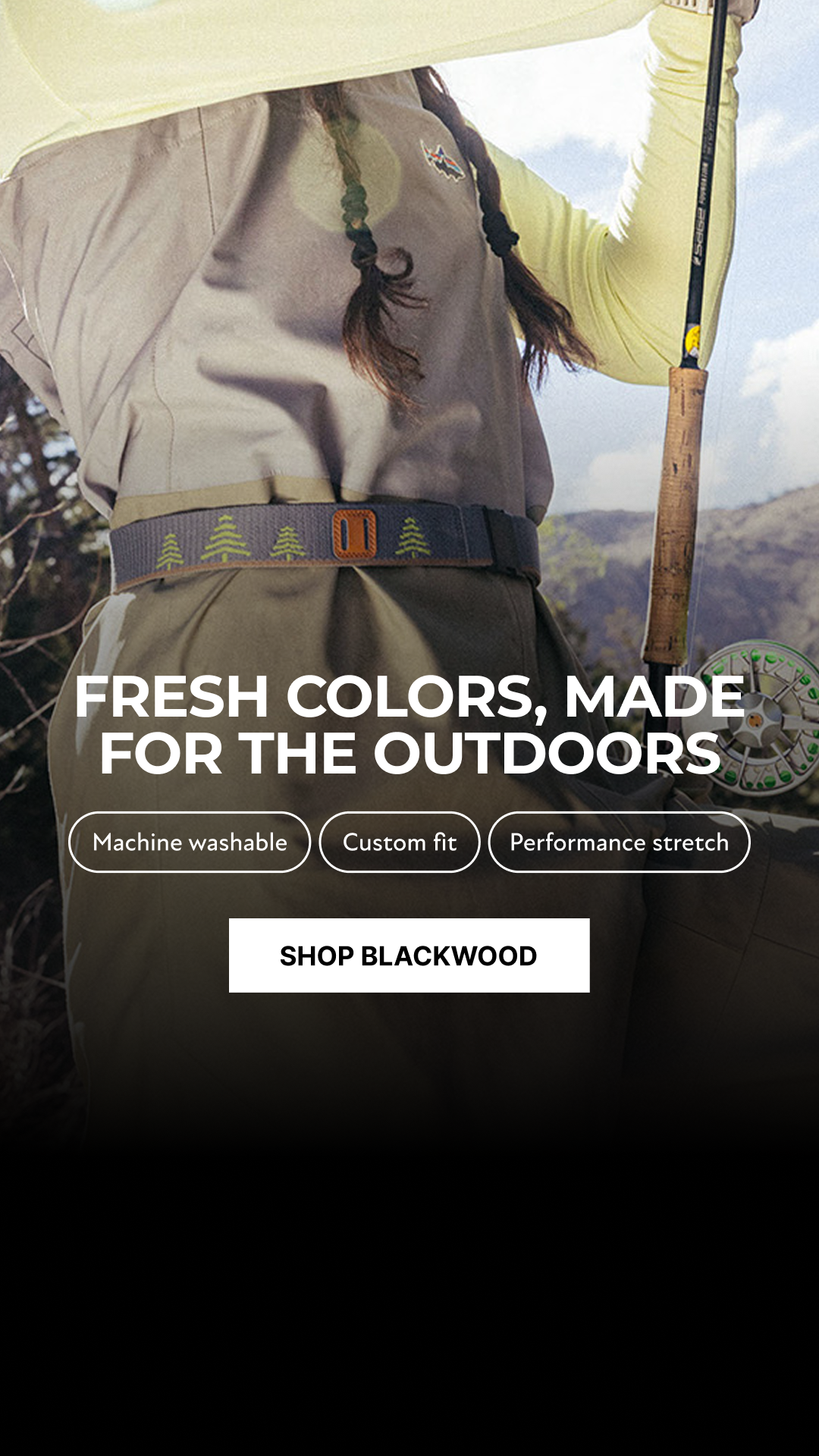 Arcade Belts Facebook ad: Shop New Blackwood Colors