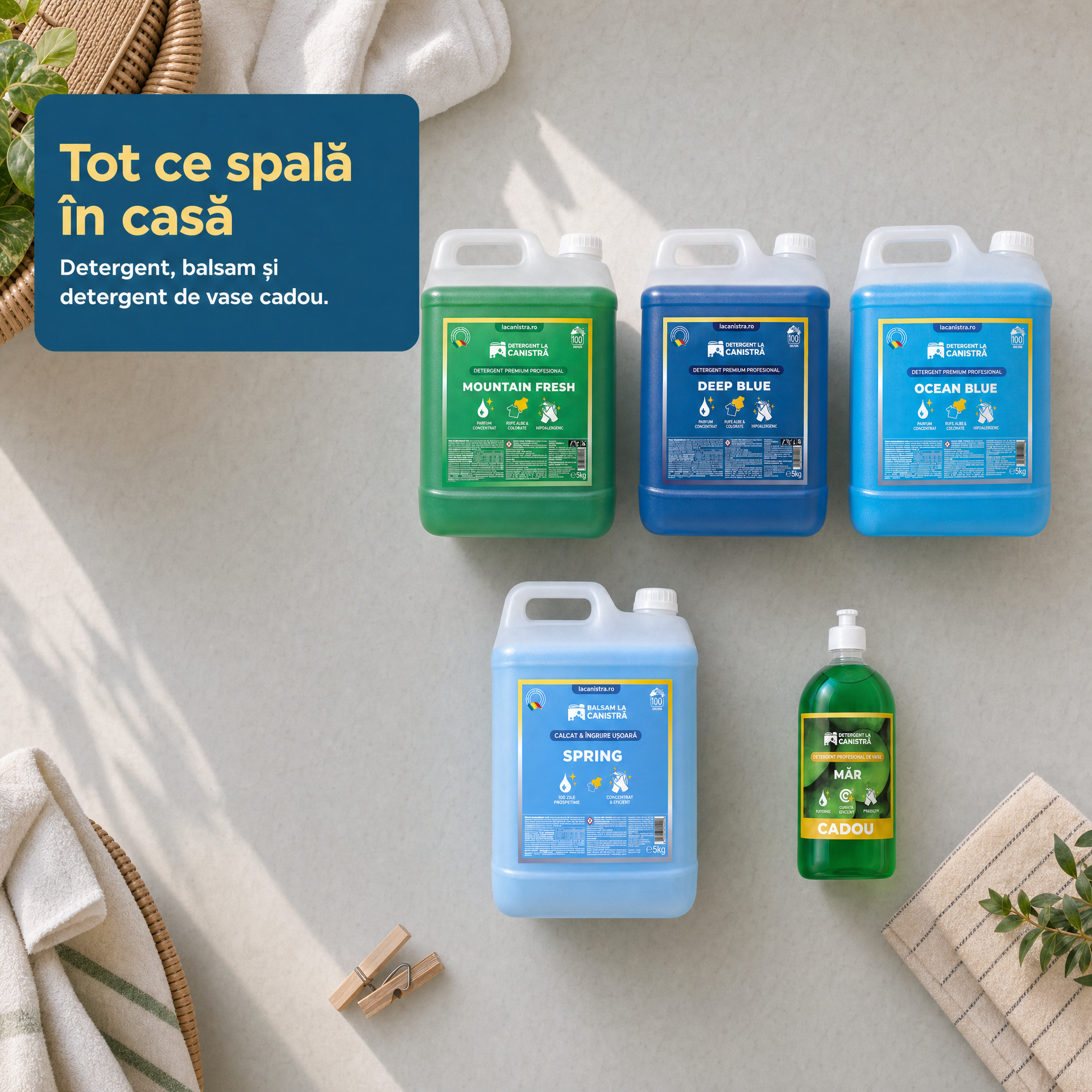LaCanistra.ro Facebook ad: Comandă Detergent Direct Din Fabrică
