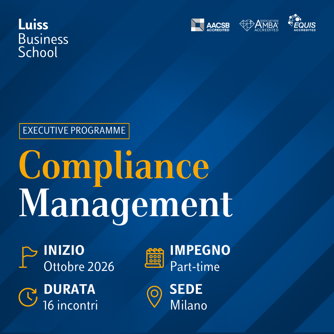 Luiss Business School Facebook ad: Inizio lezioni: ottobre 2026