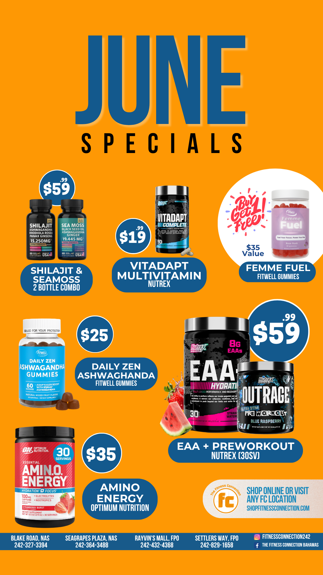 The Fitness Connection Bahamas Facebook ad
