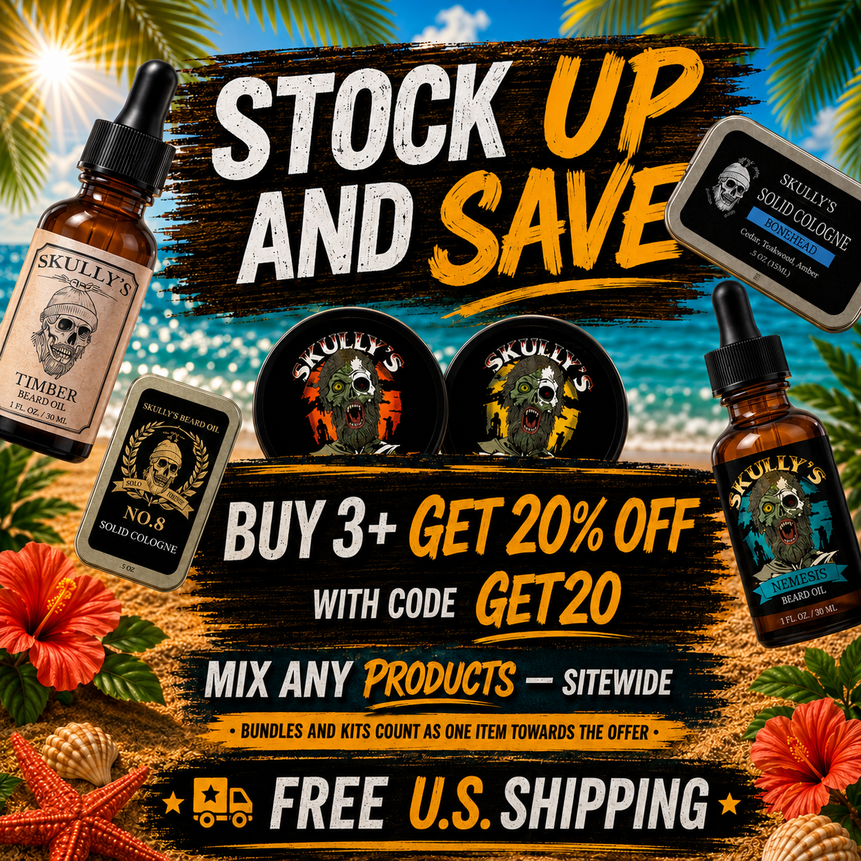 Skullys Ctz Beard Oil Facebook ad