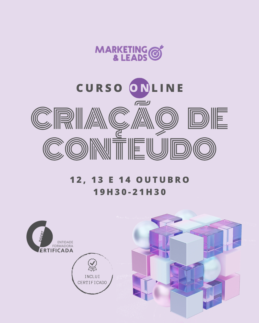 Marketing and Leads Facebook ad: Curso de Criação de Conteúdo - Online