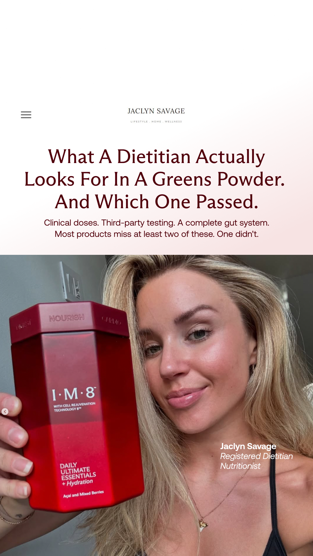 JMK Nutrition Facebook ad