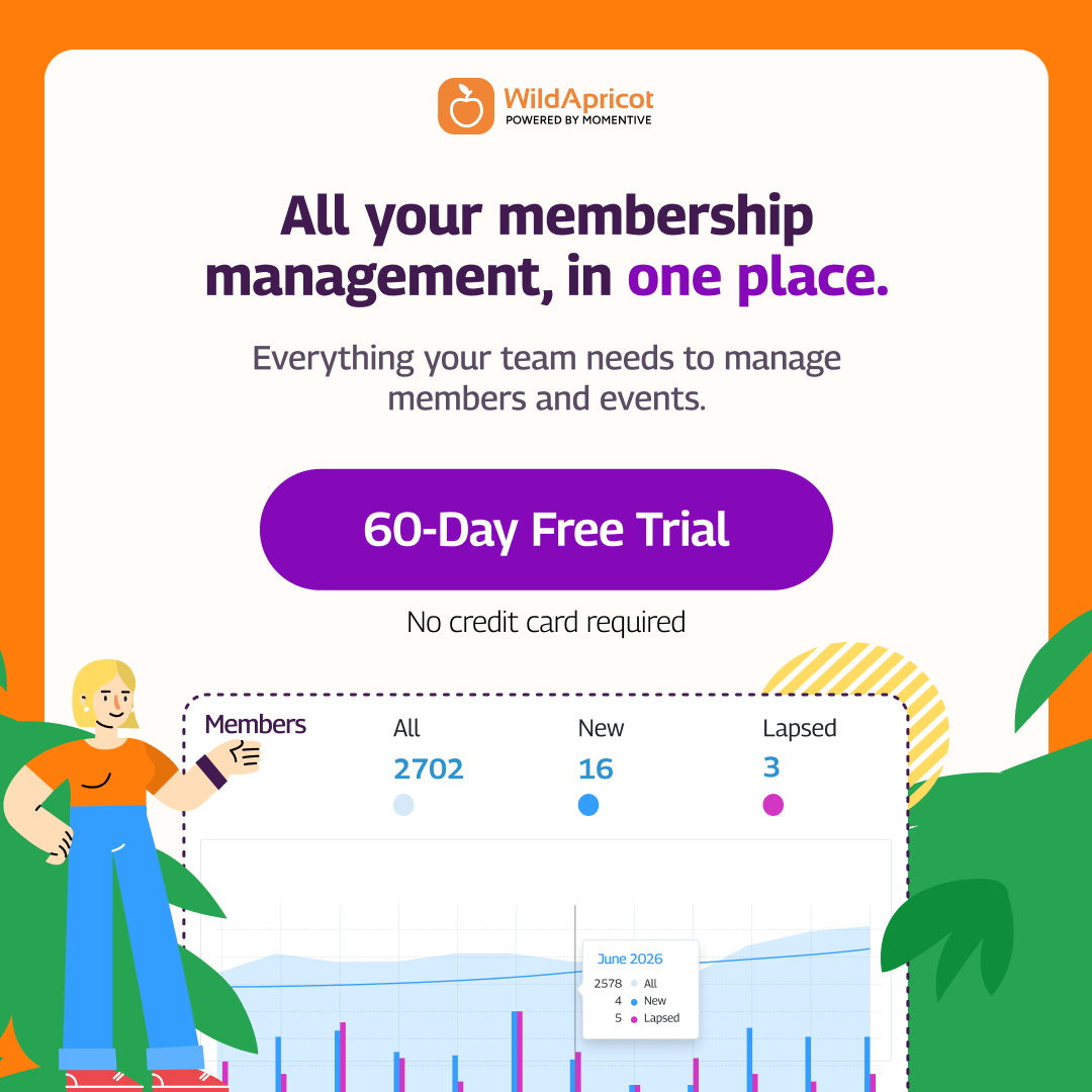 WildApricot Facebook ad: Stop juggling tools, manage everything your organization…