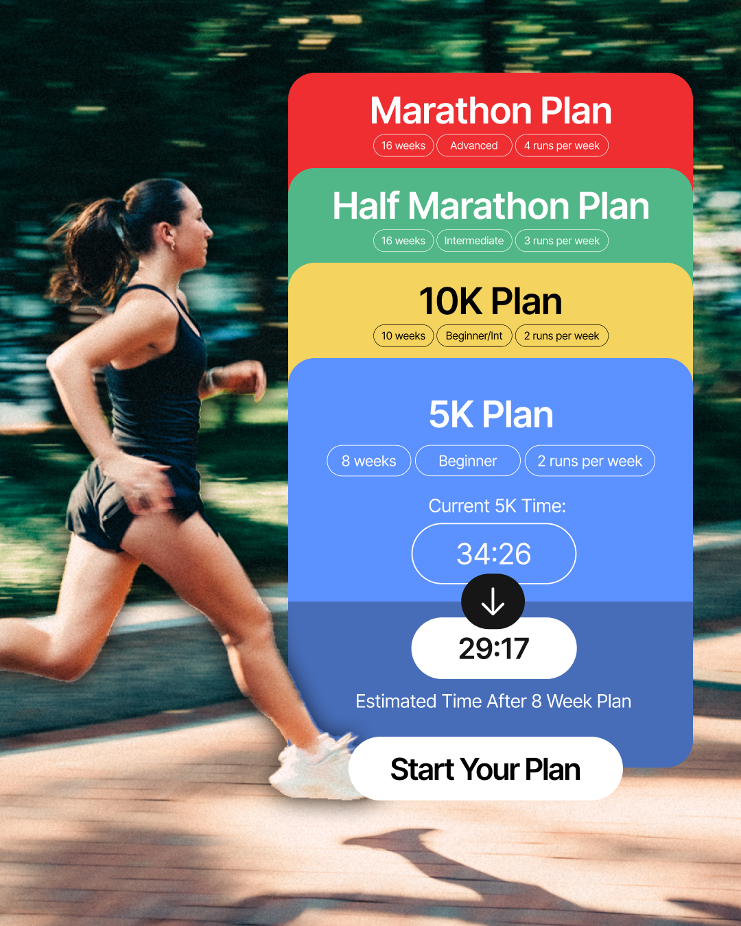 runna Facebook ad: The Ultimate Running Training App