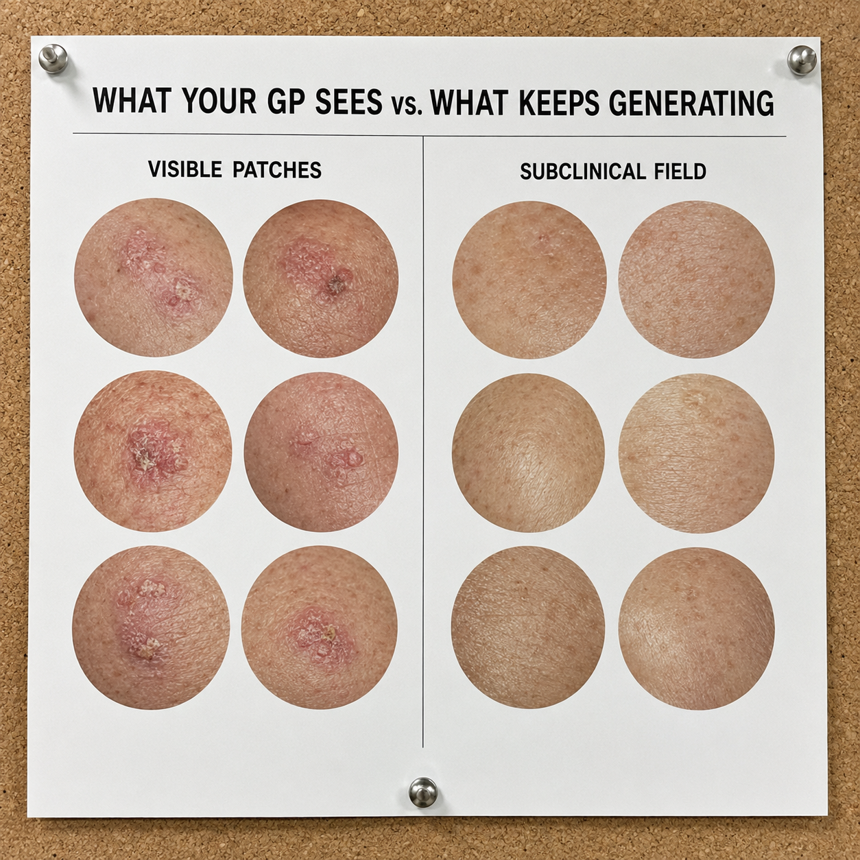 Actinic Keratosis Recovery Facebook ad: Find Your Case. Most Women Are Between 5 and 8 Before…