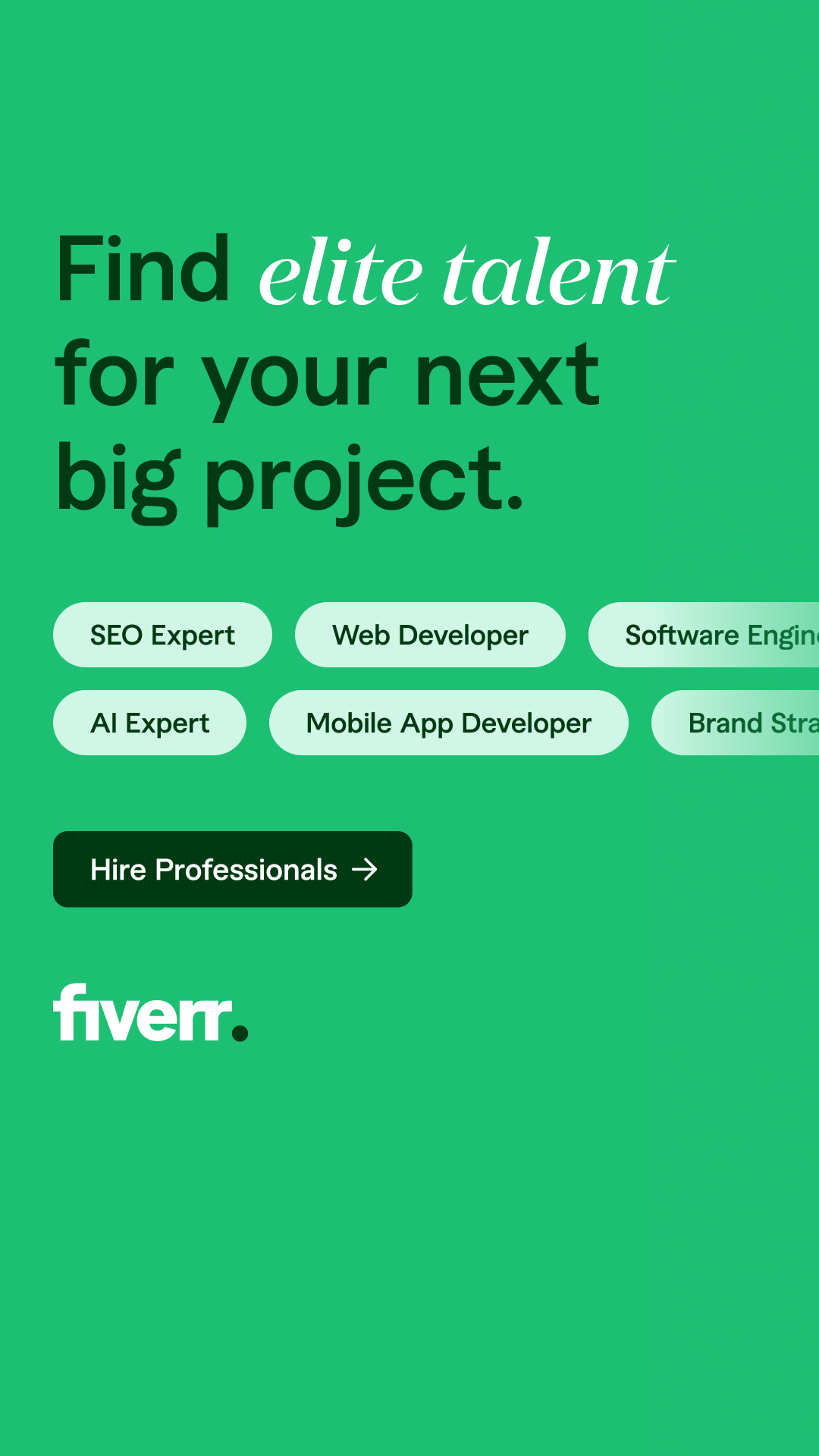 Fiverr Facebook ad