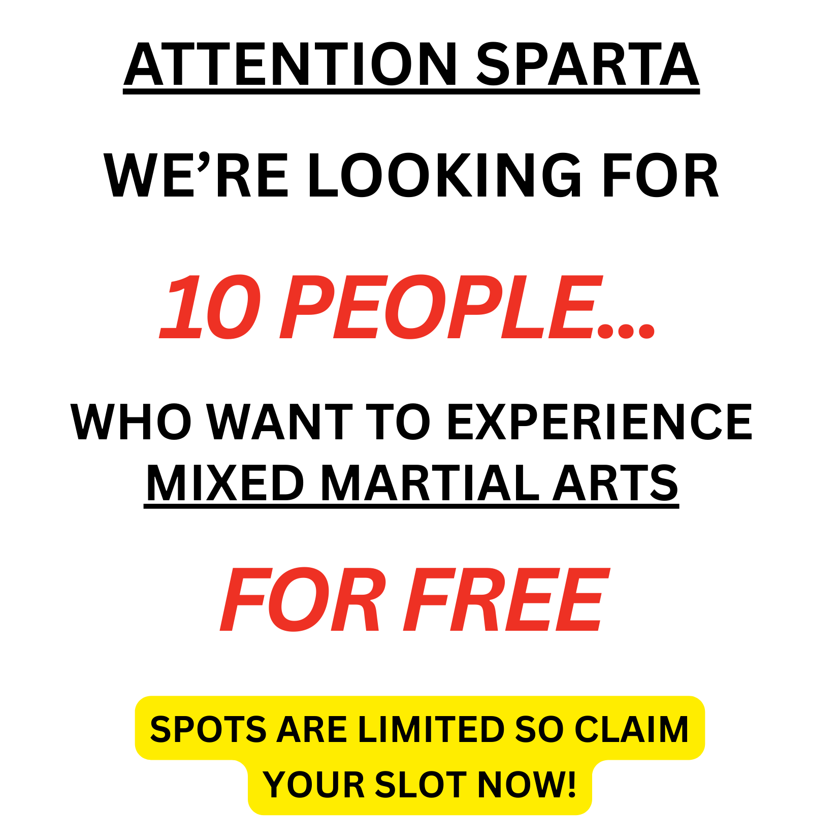 Sussex County Mixed Martial Arts & Fitness Facebook ad