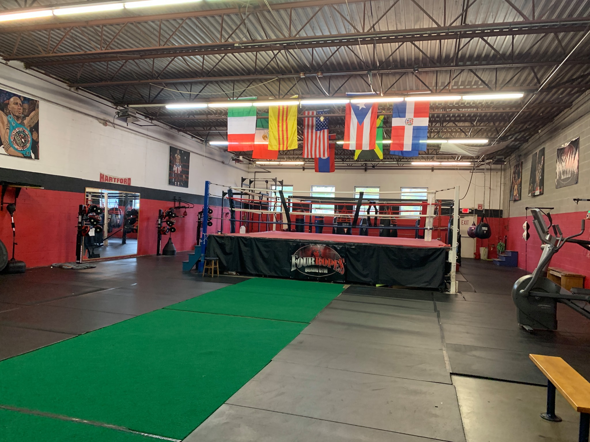 Four Ropes Boxing Gym Facebook ad: A place to let your hands go