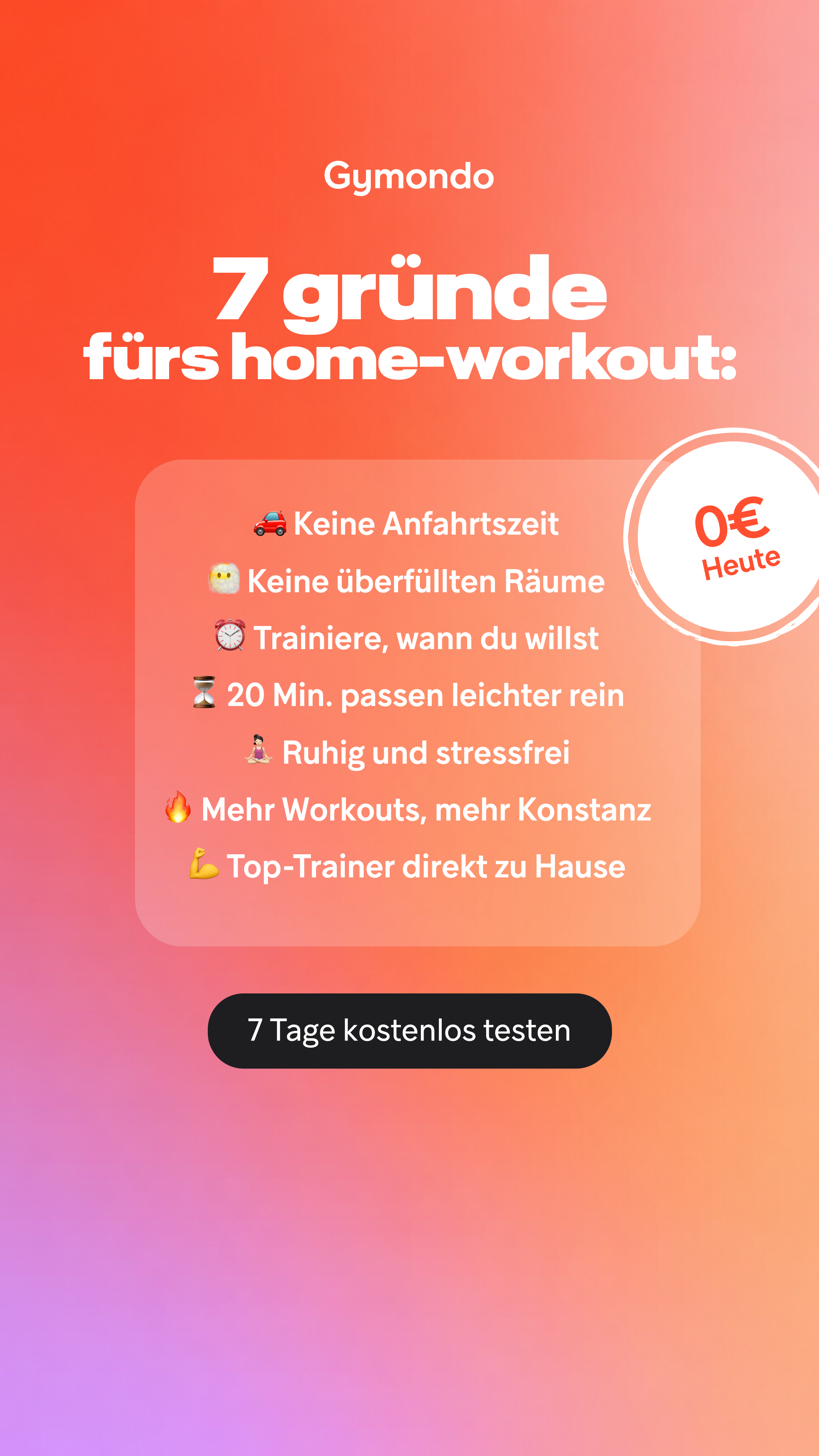 Gymondo Facebook ad