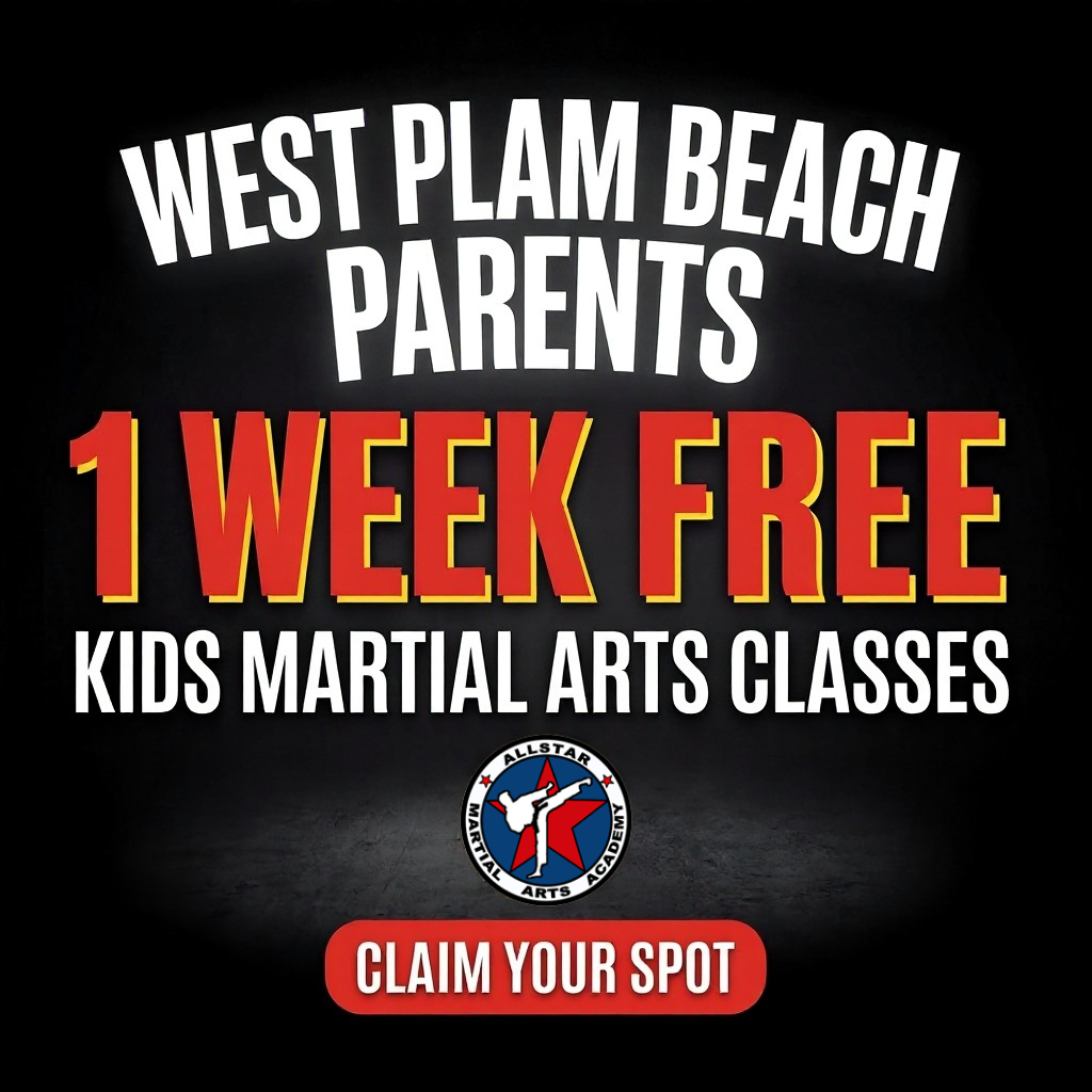 Allstar Martial Arts Academy West Palm Beach Facebook ad: Raise a Confident Kid - 1 Week Free