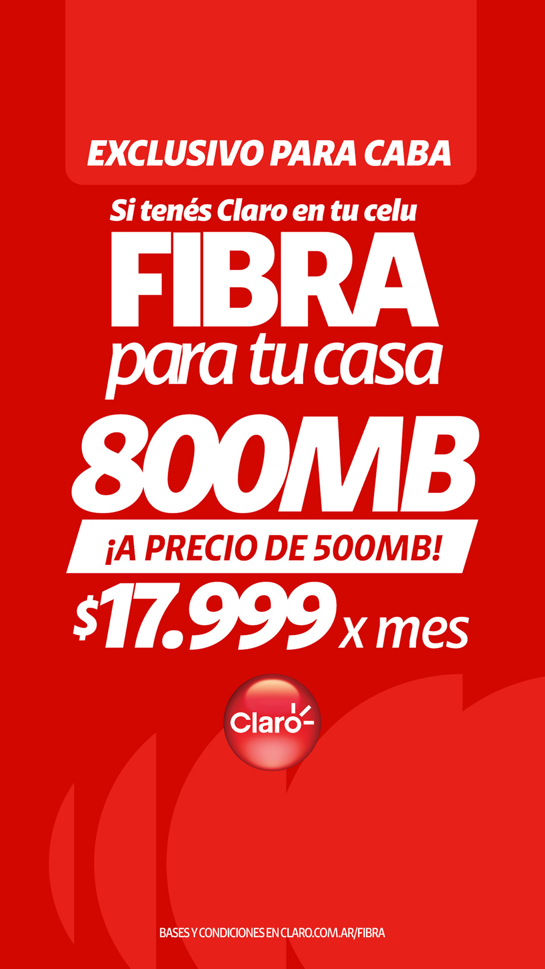 Claro Argentina Facebook ad