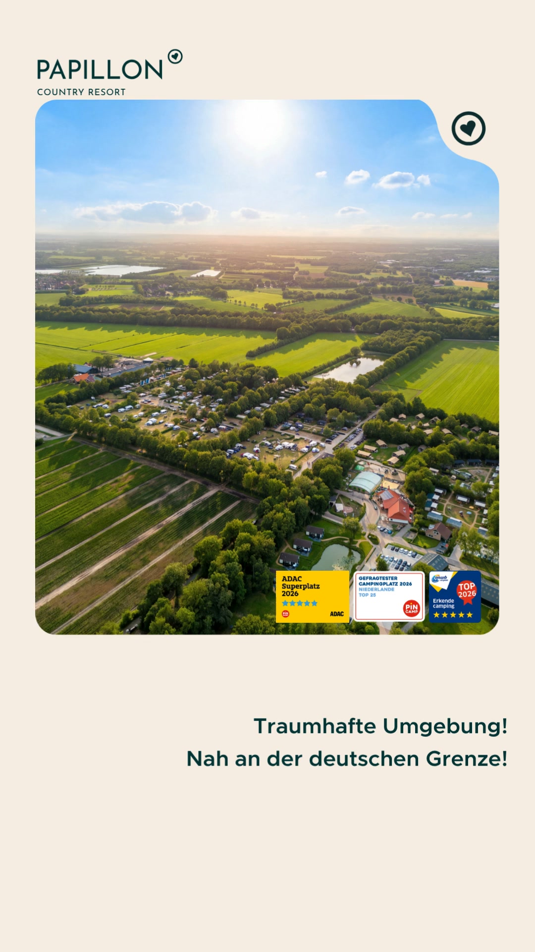 Papillon Country Resort Facebook ad from Aug 10, 2026