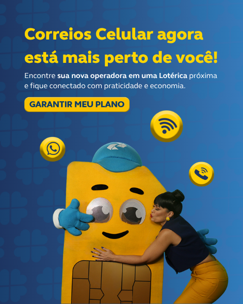Correios Celular Facebook ad: Correios Celular na Lotérica