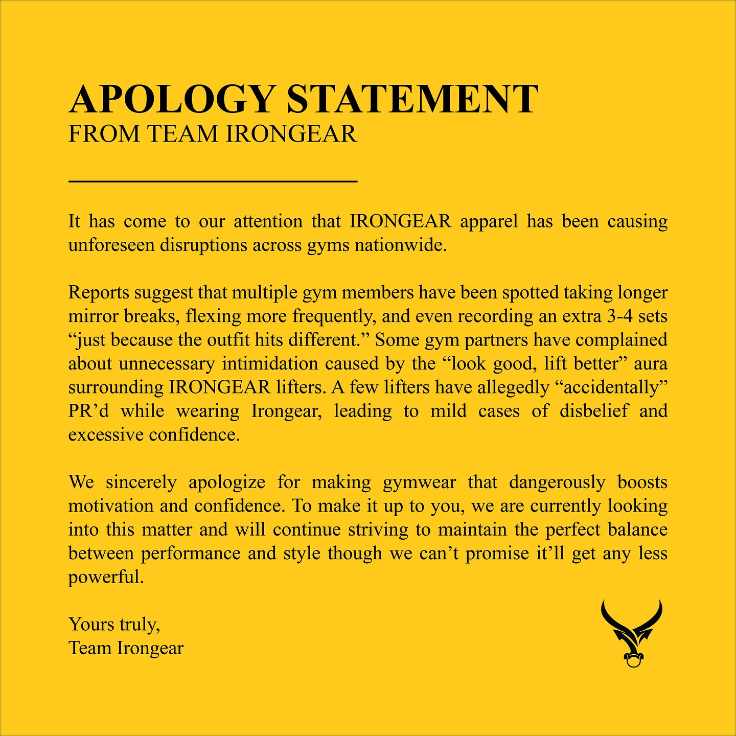 IronGear Facebook ad