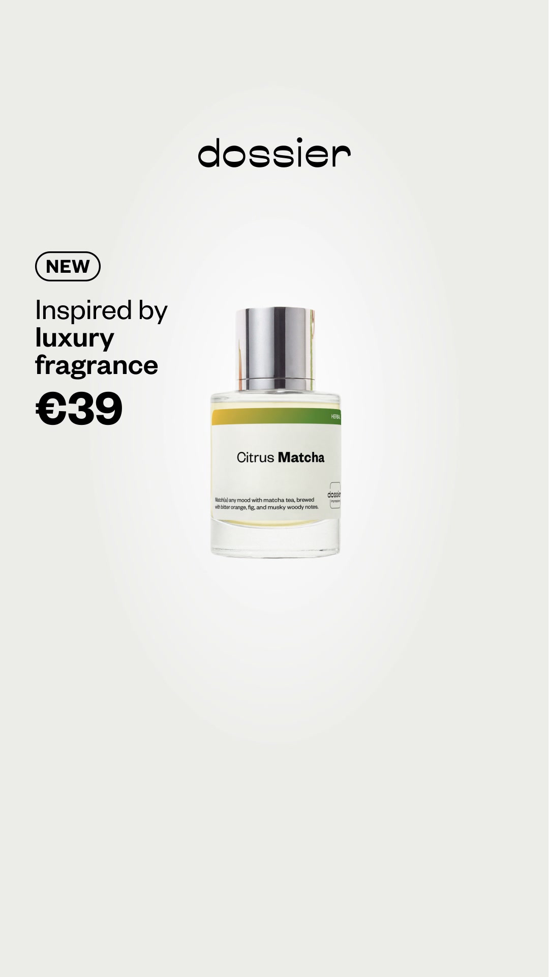 Dossier Facebook ad: Discover Dossier’s Citrus Matcha