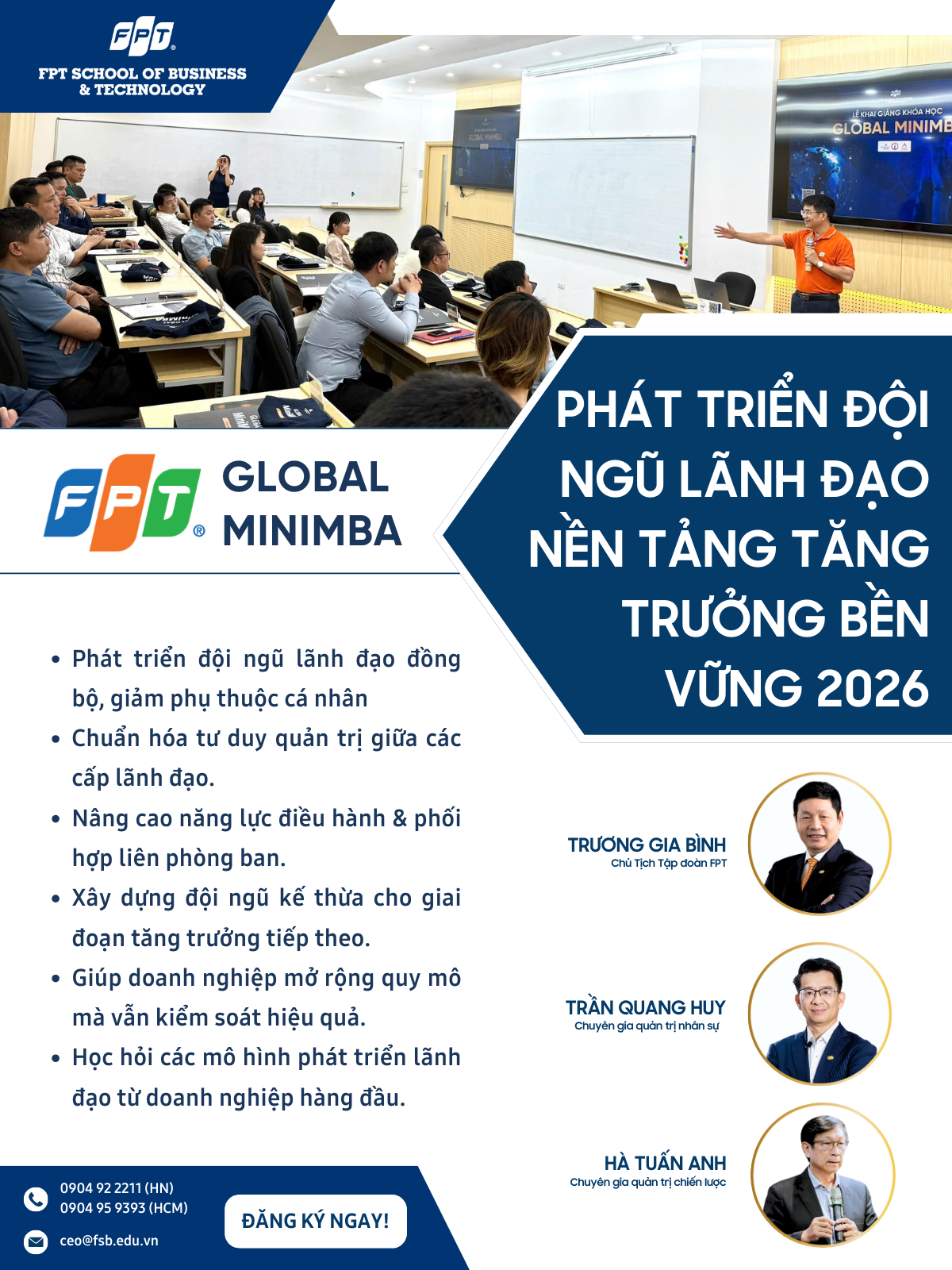 Global Mini MBA định hướng AI - Lãnh đạo vươn tầm Doanh nghiệp bứt phá Facebook ad