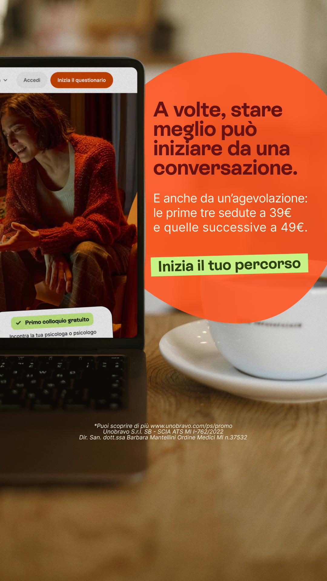 Unobravo Facebook ad