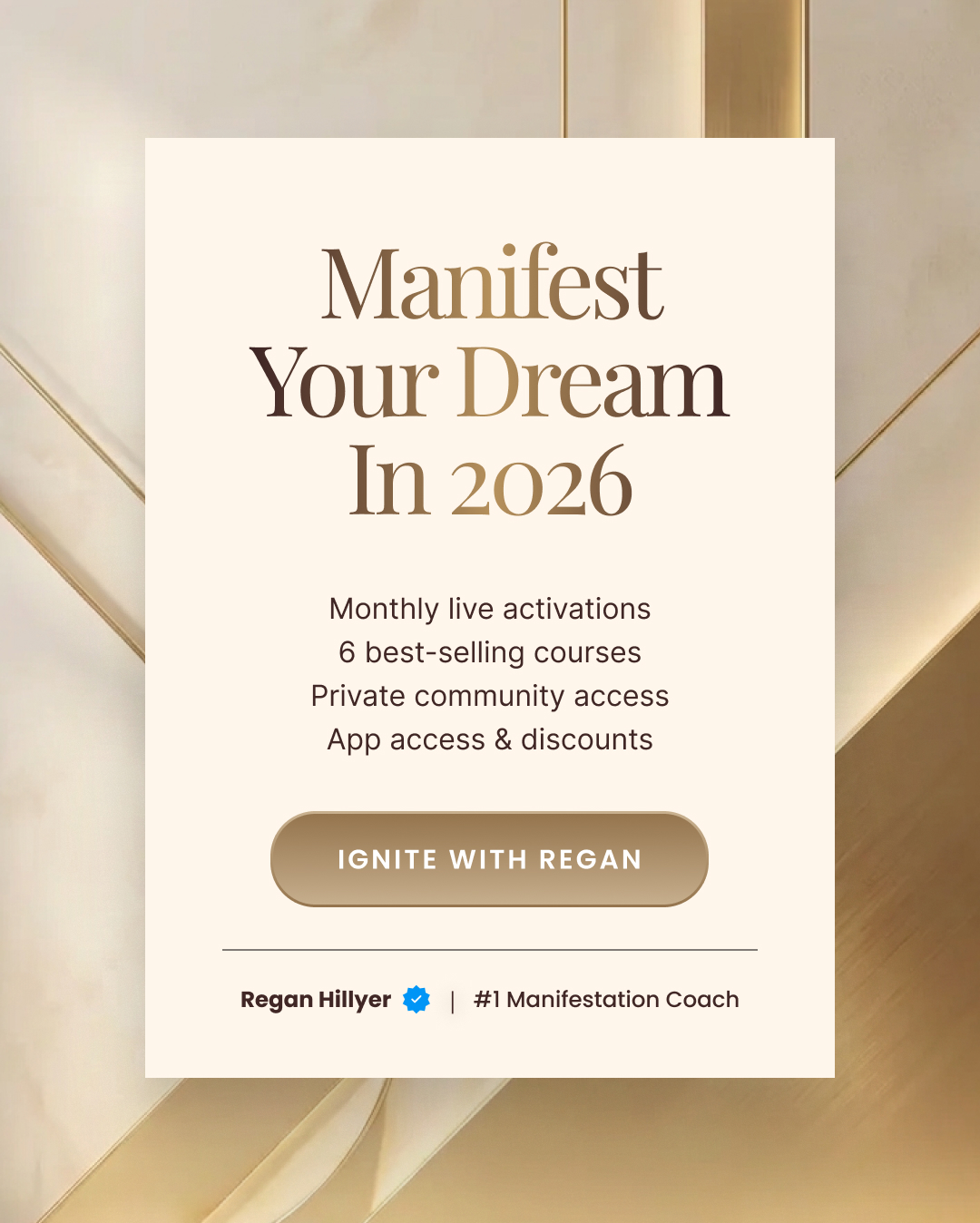 Regan Hillyer Facebook ad