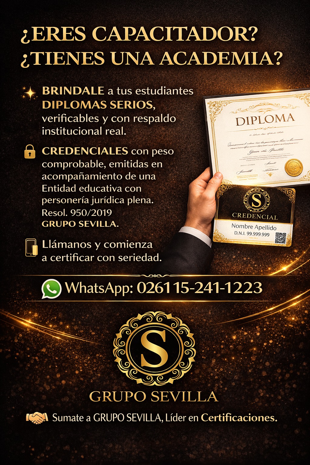 Asociación Civil Argentina de Escuelas Grupo Sevilla Facebook ad: ¿ ERES CAPACITADOR?