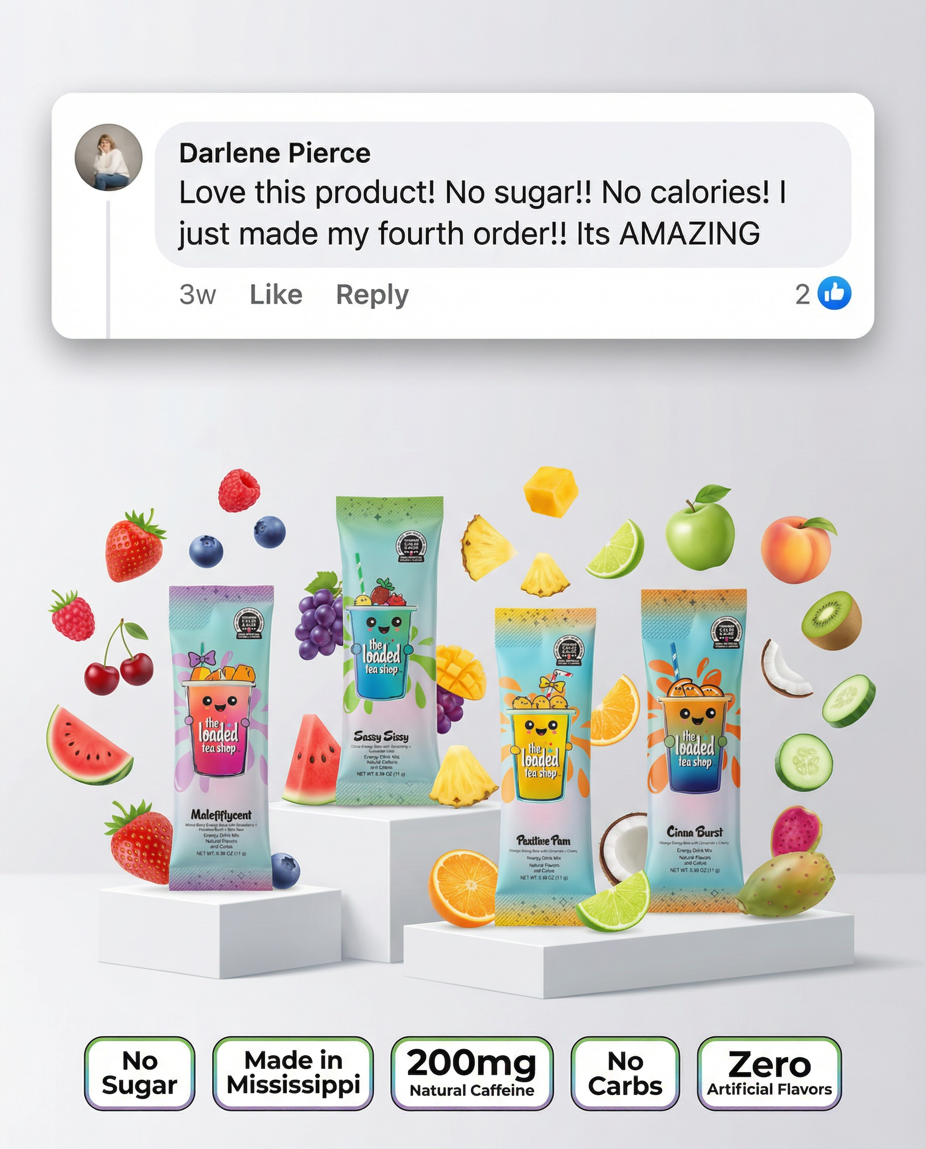 The Loaded Tea Shop Facebook ad