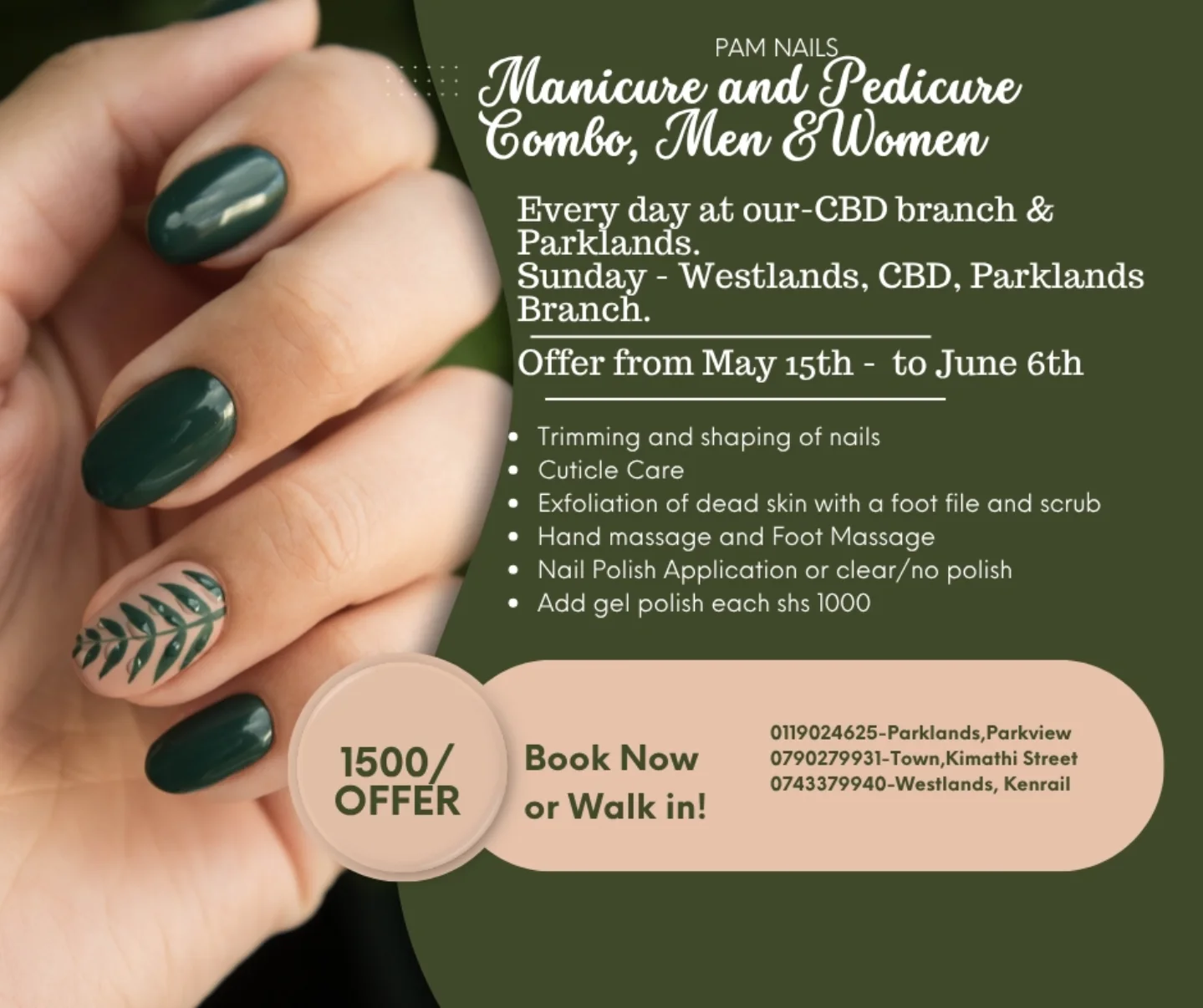 Pam Nail Polish Facebook ad: A reason to PAMper yourself this week with…