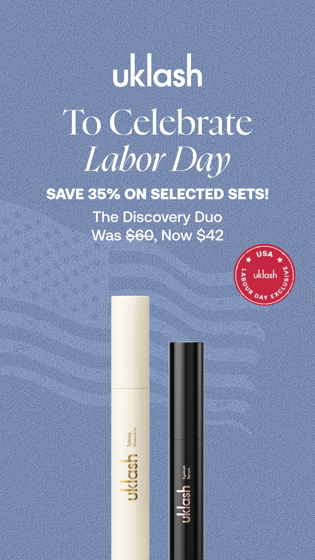 Uklash Facebook ad: Exclusive Labor Day Sets!
