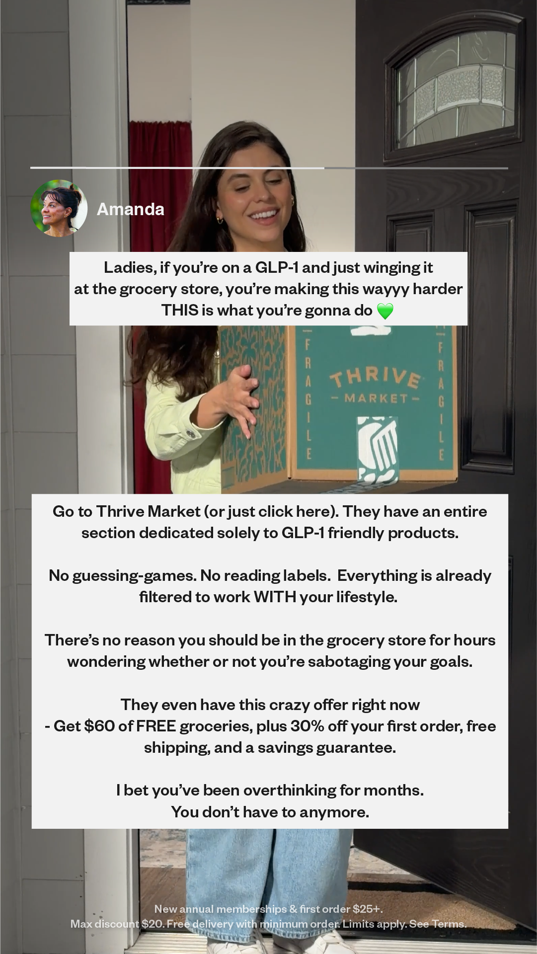 Thrive Market Facebook ad