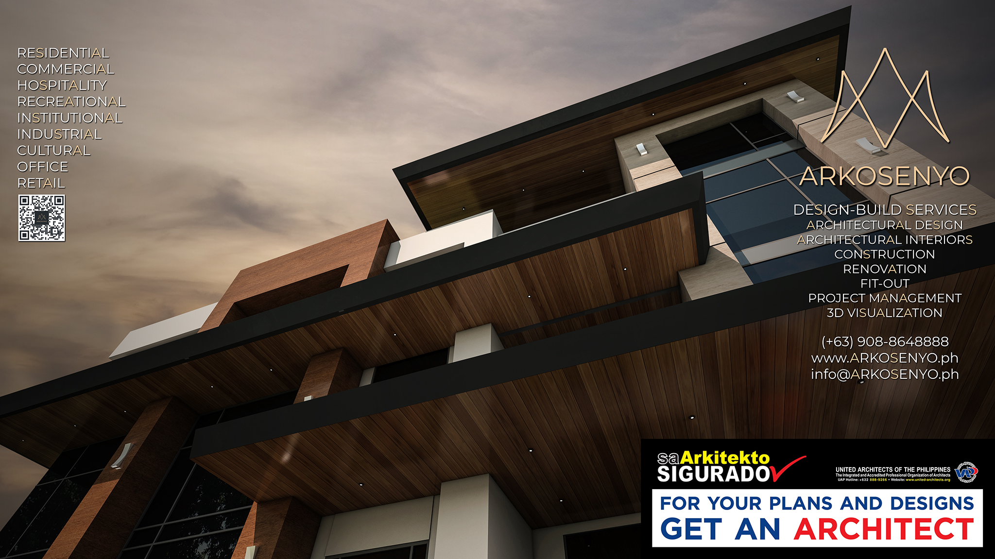 Arkosenyo Facebook ad: ARKOSENYO is an architectural design-build firm based in…