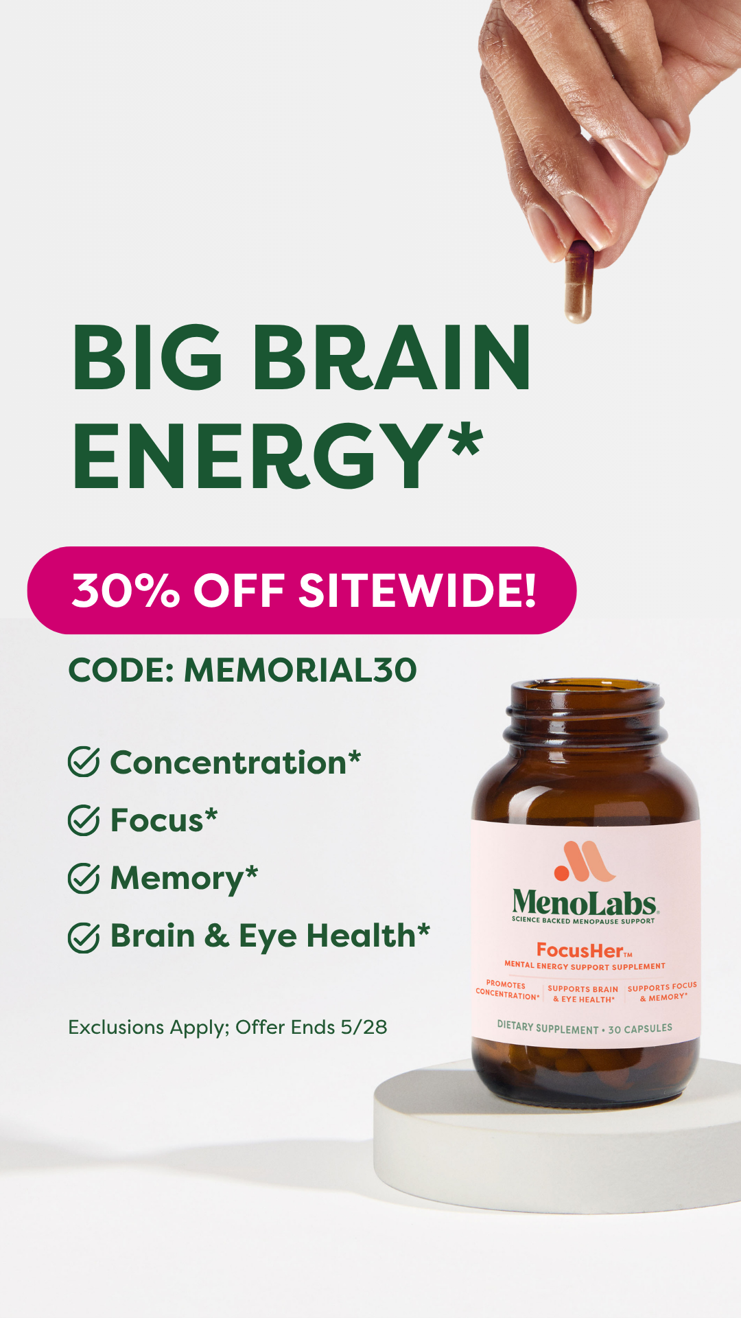 MenoLabs Facebook ad